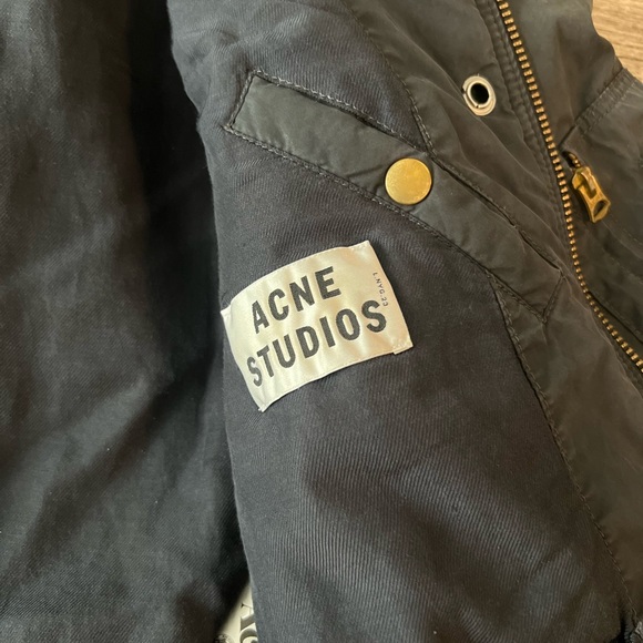 Vintage Acne Studios Men’s Distress Bomber Jacket - Picture 4 of 8